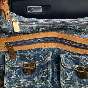 Blue Monogram Denim Baggy PM Bag
